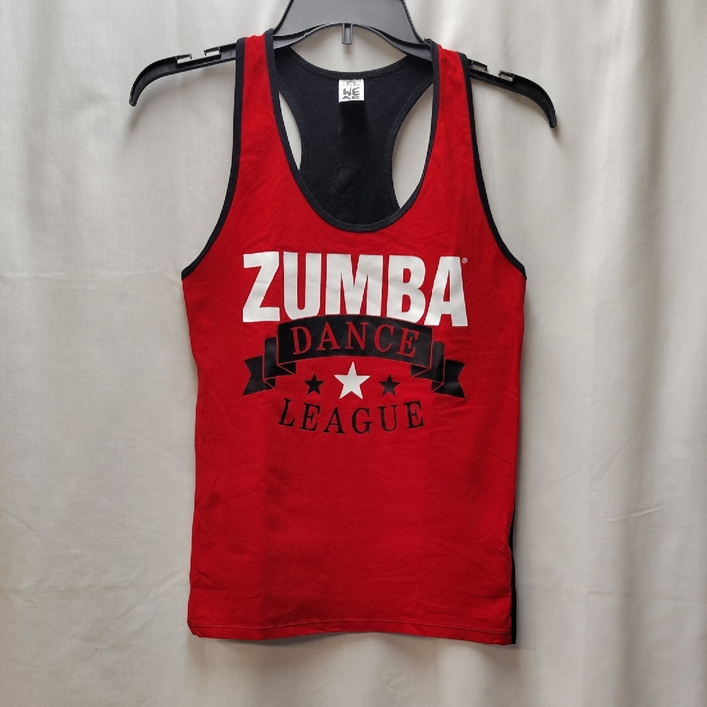 Zumba Fitness Fun Two-Tone Red/Black Racerback Tank